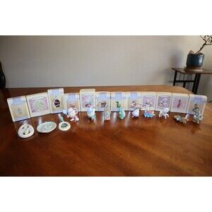 Vtg 90s Hallmark Ornaments Easter Collection Springtime Lot of 12 w/ Boxes Lamb
